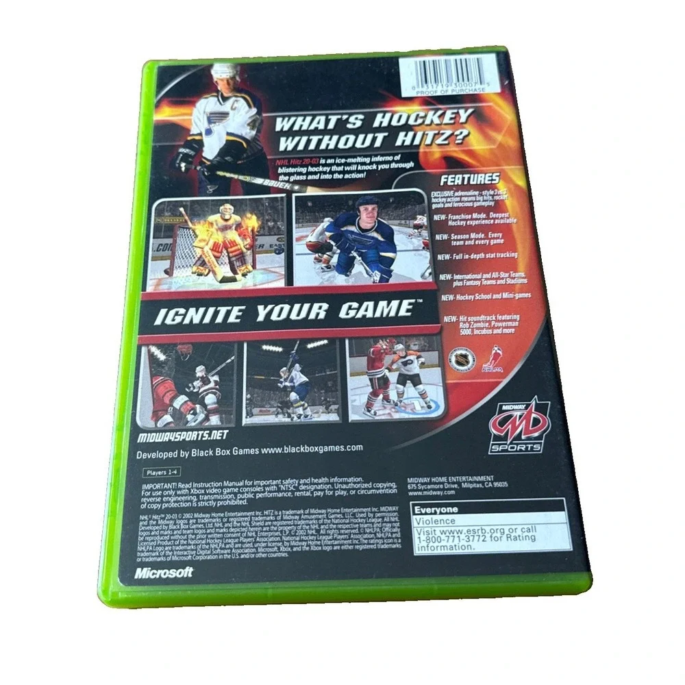 NHL Hitz 2003 - (Xbox) Complete - CIB - Tested - Authentic